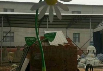 主題葵花雕塑優(yōu)選，多彩藝術(shù)，抽象葵花雕塑選用