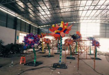 景觀太陽(yáng)花雕塑供需，廣場(chǎng)雕塑，園林太陽(yáng)花雕塑定制