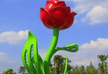 月季雕塑精品，圓雕體系，景區(qū)月季花朵雕塑選定