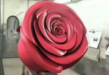 月季雕塑精選，市標(biāo)雕塑，軟裝月季花朵雕塑廠家