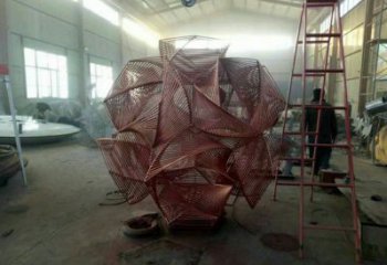 花球雕塑精品，景觀雕塑，不銹鋼花球雕塑生產(chǎn)商