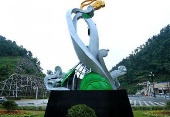 廣場蘭花雕塑供求，露天雕塑，蘭花花朵雕塑標(biāo)準(zhǔn)廠家