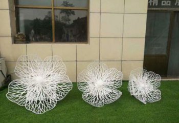 花朵雕塑優(yōu)價，藝術(shù)擺件，鏤空花朵雕塑指用廠家