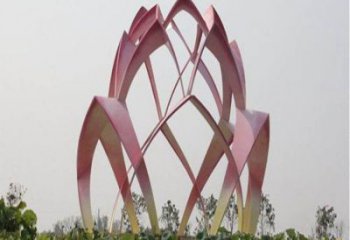 花朵雕塑展品，街頭雕塑，地產(chǎn)郁金香花朵雕塑供需