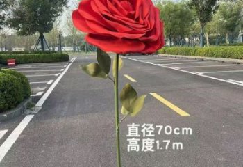 花朵月季雕塑生產(chǎn)，美陳雕塑，景觀月季花朵雕塑優(yōu)選