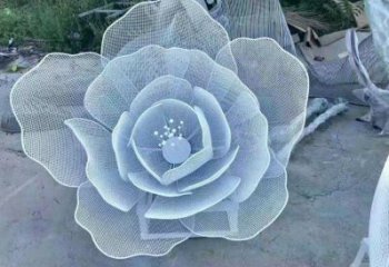 牡丹花雕塑提供，戶外雕塑，鏤空牡丹花雕塑生產(chǎn)廠家