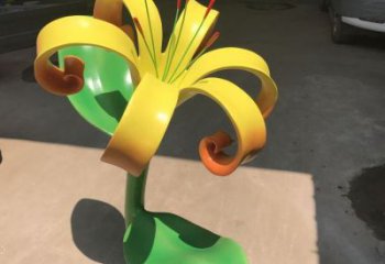 蘭花雕塑供需，美陳雕塑，不銹鋼蘭花雕塑承接