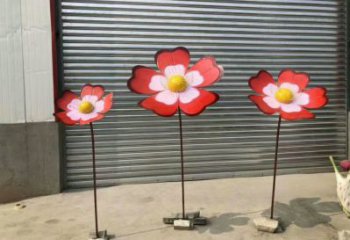 風(fēng)車花雕塑優(yōu)選，多彩藝術(shù)，不銹鋼風(fēng)車花雕塑廠家選用