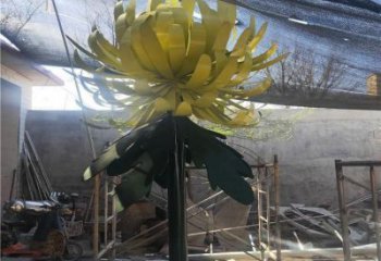 菊花雕塑廠家，景觀概念，不銹鋼菊花雕塑通用