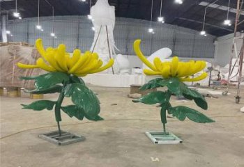 菊花雕塑制造，歐式風(fēng)格，創(chuàng)意菊花雕塑定價