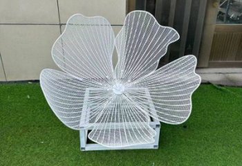 梨花雕塑供應(yīng)，景觀雕塑，美陳鏤空梨花雕塑素材制造