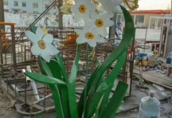 茉莉花雕塑廠家，白鋼構(gòu)件，不銹鋼茉莉花雕塑供求