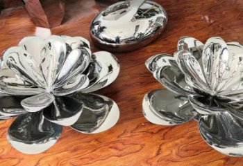 茉莉花雕塑定做，城區(qū)小品，不銹鋼茉莉花雕塑公司