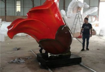 木棉花雕塑供給，中式工藝，景觀木棉花雕塑廠家精品