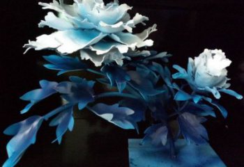 山茶花雕塑服務(wù)商，美陳雕塑，仿真山茶花雕塑廠家