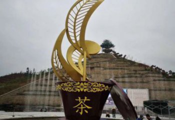 山茶花雕塑精選，街頭藝術(shù)，不銹鋼山茶花雕塑承接