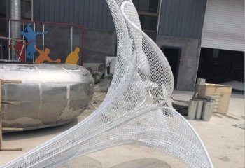 山茶花雕塑展品，公園小品，鏤空山茶花雕塑廠家