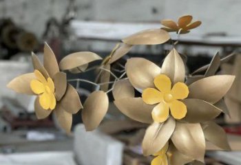 櫻花雕塑制造商，小區(qū)擺件，不銹鋼櫻花雕塑制造商