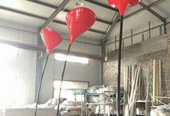 郁金香雕塑常用，景觀擺件，不銹鋼郁金香雕塑廠家