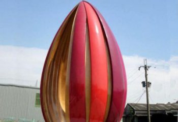 郁金香雕塑定價，街景小品，不銹鋼郁金香雕塑工廠