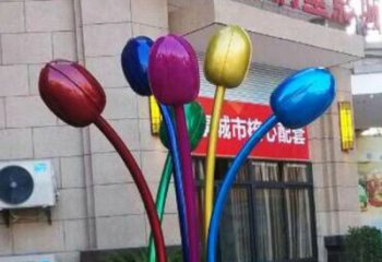 郁金香雕塑提供，多彩藝術(shù)，中式郁金香雕塑通用