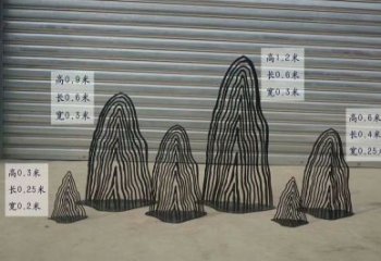 售樓部假山雕塑，鏤空發(fā)光雕塑，烤漆題材