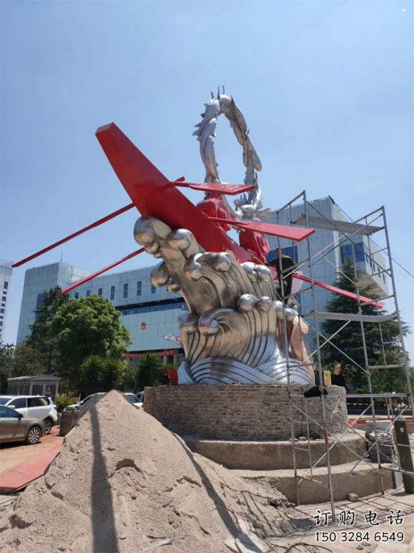 海浪紋雕塑制作，城市裝飾，不銹鋼海浪紋雕塑標(biāo)準(zhǔn)