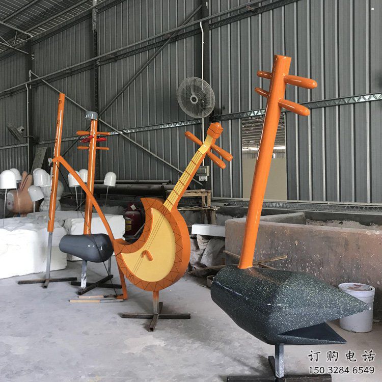 二胡雕塑精品，景觀雕塑，不銹鋼二胡雕塑生產(chǎn)商