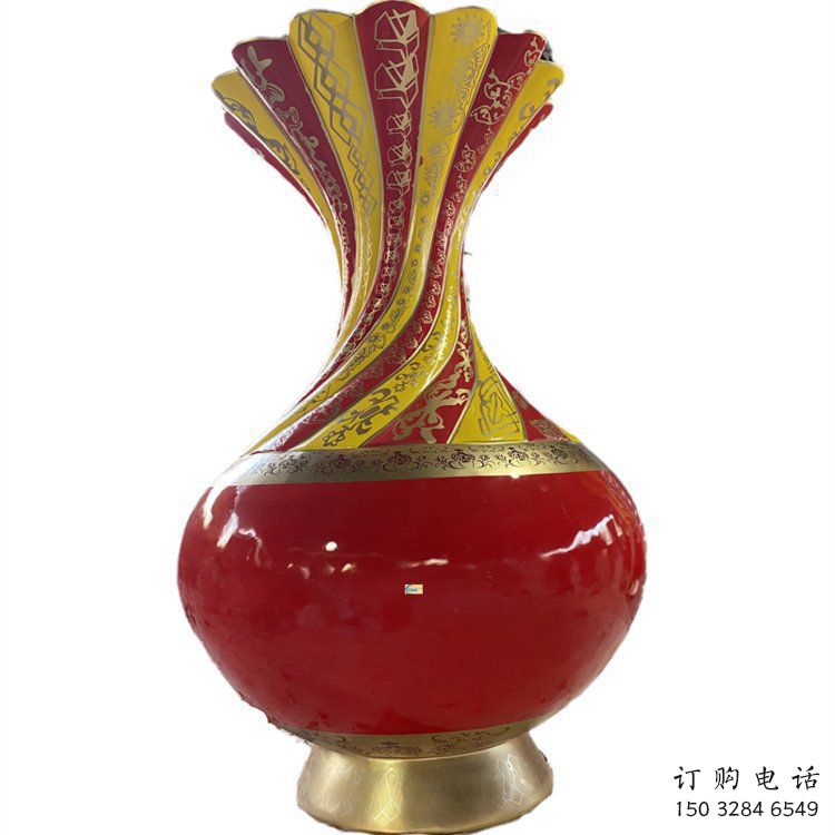 花瓶雕塑選定，美陳雕塑，現(xiàn)代玻璃鋼花瓶雕塑優(yōu)選
