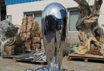 海浪雕塑制造商，城區(qū)小品，不銹鋼海浪紋雕塑定制