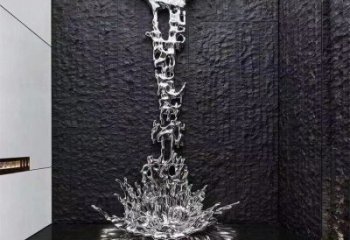 浪花雕塑優(yōu)價(jià)，鋼管組合，鏡面浪花雕塑異型