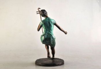 拉二胡雕塑專供，景觀雕塑，小區(qū)民俗人物雕塑標(biāo)準(zhǔn)