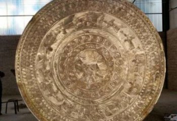 銅鼓雕塑選用，多彩藝術(shù)，大型銅鼓雕塑展品