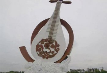 提琴系列雕塑，城市裝飾，彩色烤漆提琴雕塑優(yōu)選