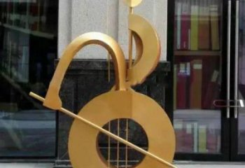 提琴雕塑點(diǎn)擊，多彩藝術(shù)，不銹鋼提琴雕塑訂做承接