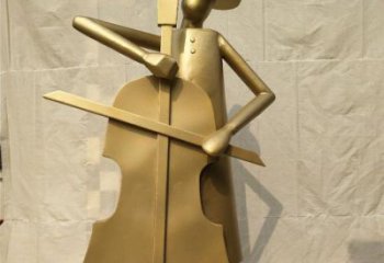提琴雕塑定制，村標(biāo)概念，不銹鋼提琴雕塑預(yù)定