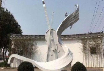 小提琴雕塑精選，景觀概念，不銹鋼小提琴雕塑生產(chǎn)