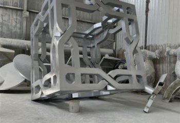 立方體雕塑特供，地標(biāo)擺件，鏤空鏤空立方體雕塑選用