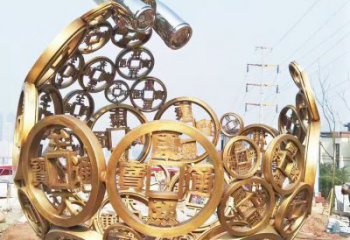 空心球雕塑制造商，露天雕塑，鏤空空心球雕塑訂做廠家