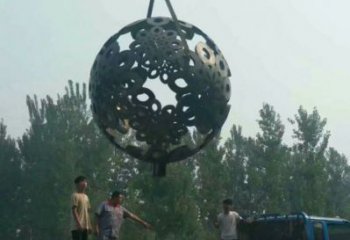 球體雕塑廠家優(yōu)選，陸地擺件，不銹鋼球體雕塑供應(yīng)
