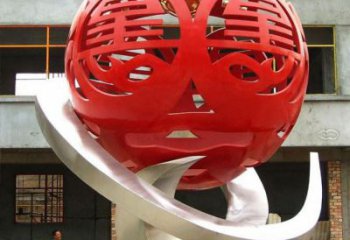 繡球雕塑承接，廣場系列，烤漆繡球雕塑標準