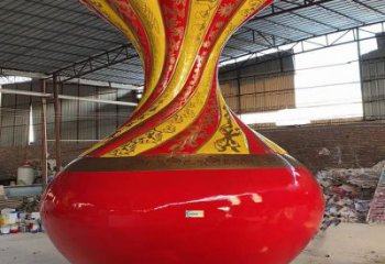 大型花瓶雕塑常用，戶外擺放，玻璃鋼花瓶雕塑專供