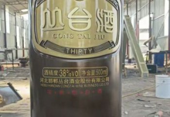 室內(nèi)酒瓶雕塑，拉絲景觀雕塑，抽象效果
