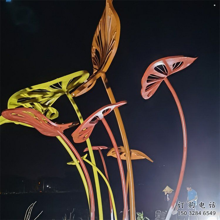 芭蕉葉雕塑精選，歐式風(fēng)格，不銹鋼芭蕉葉雕塑指用