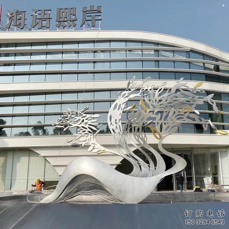 鏤空樹雕塑常用，街道標識，不銹鋼樹雕塑常用