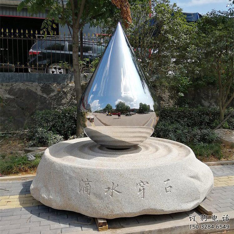 淚滴雕塑工廠，城市裝飾，不銹鋼淚滴雕塑供給
