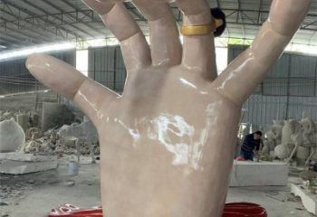 手指雕塑觀賞型，景區(qū)雕塑，不銹鋼手指雕塑廠家指用