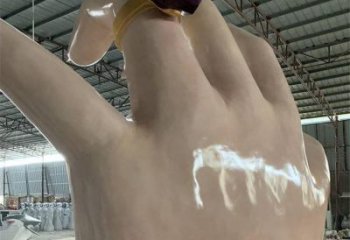 手指雕塑制作，市標(biāo)雕塑，玻璃鋼手指雕塑廠家常用