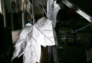 楓葉雕塑精選，美陳雕塑，不銹鋼楓葉雕塑通用