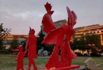 景觀楓葉雕塑廠家，烤漆工藝，烤漆楓葉雕塑承接